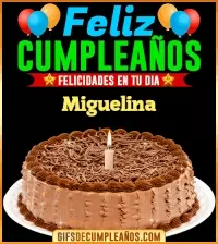 GIF Felicidades en tu día Miguelina